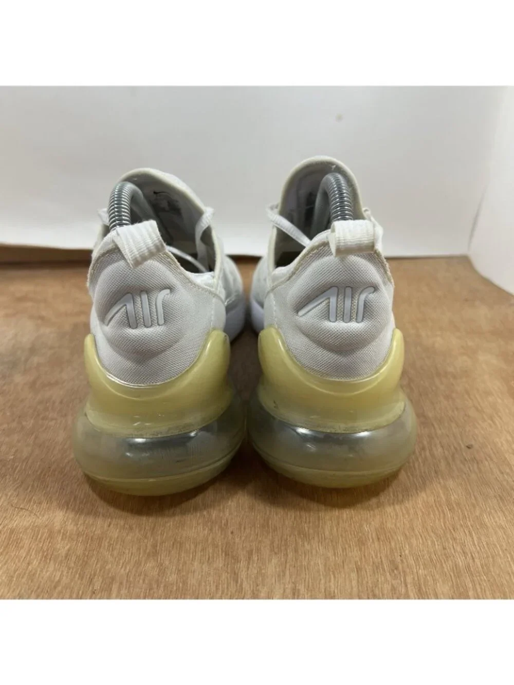 Nike Air Max 270 Women Size 8 Shoes 'Triple White' 943345-103